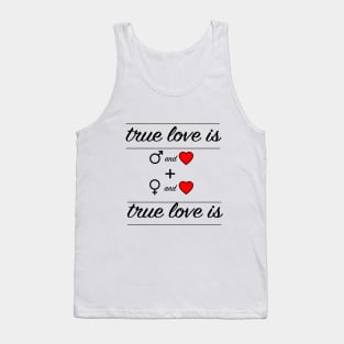 true love valentine's day gift t-shirt Tank Top